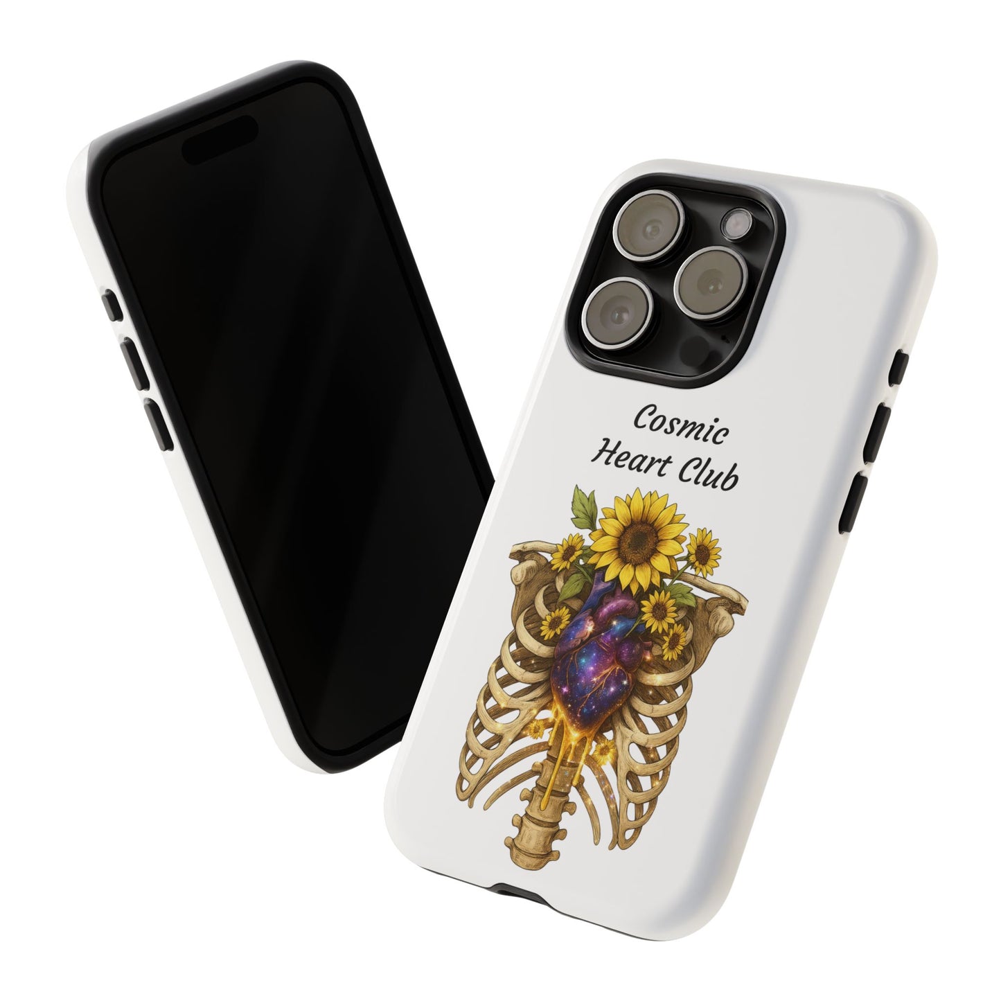 Tough Cases - 'Cosmic Heart Club' Floral Ribcage Phone Case