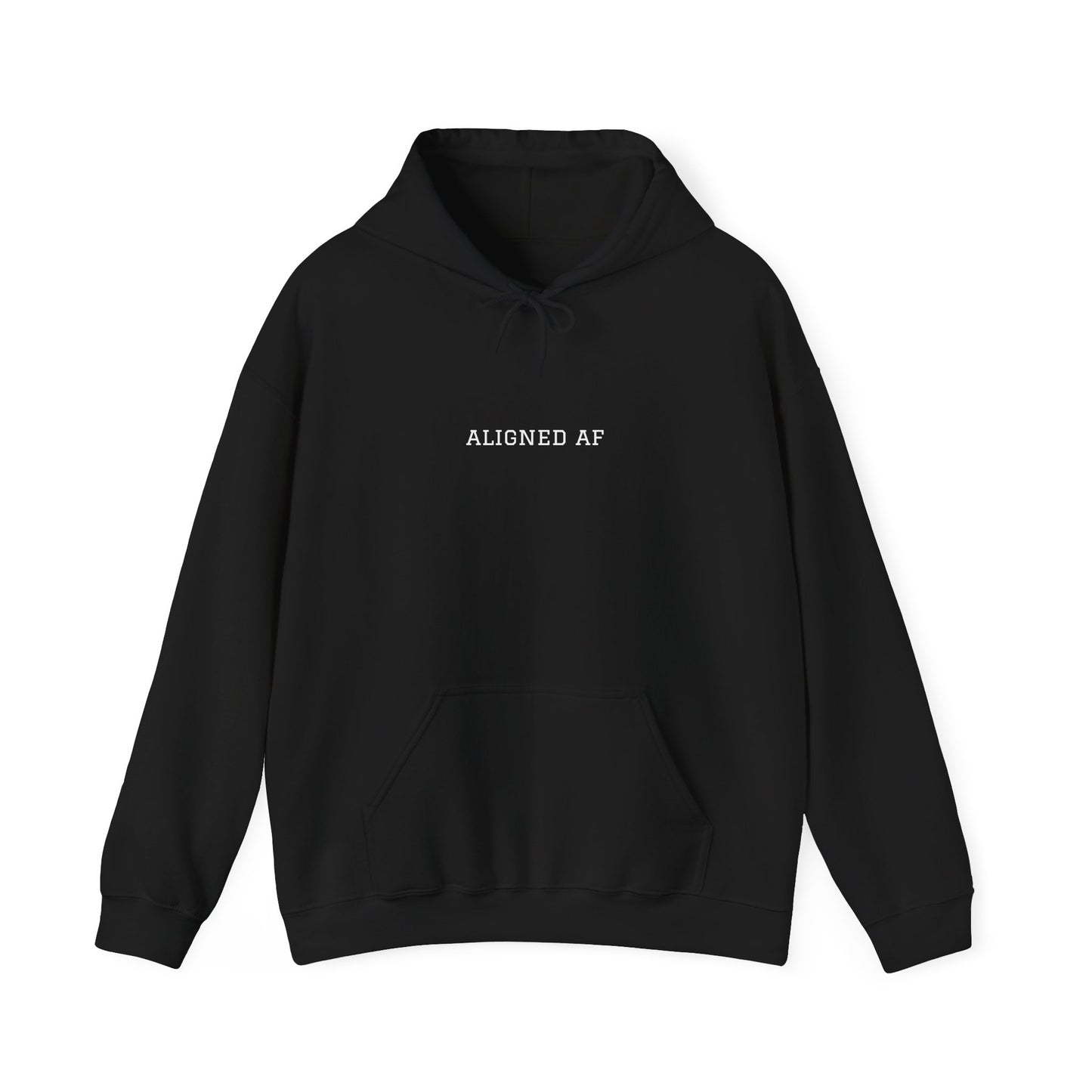 Aligned AF Hoodie | Chakra Spiral Meditation Back Graphic
