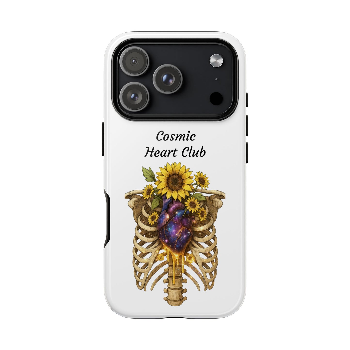 Tough Cases - 'Cosmic Heart Club' Floral Ribcage Phone Case