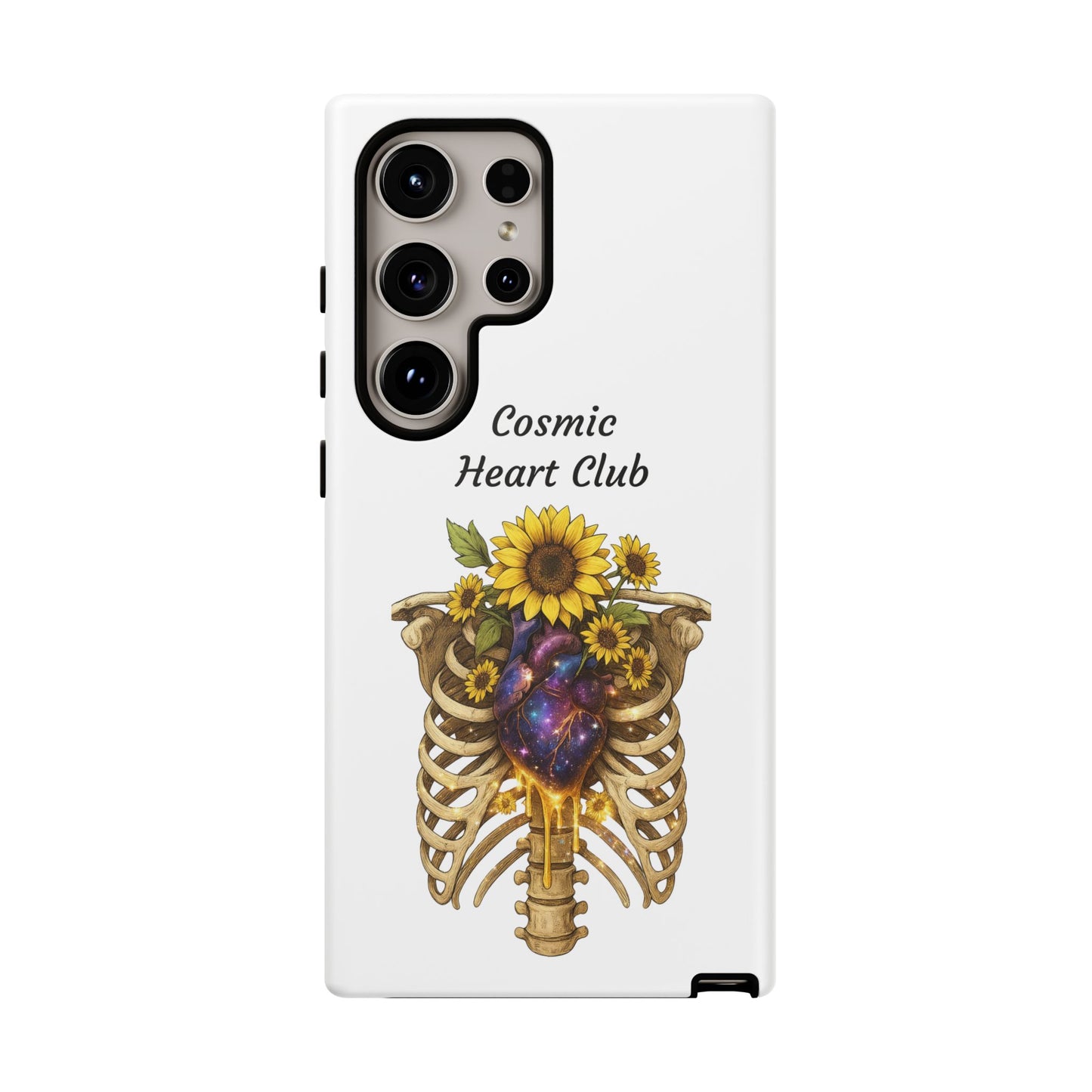 Tough Cases - 'Cosmic Heart Club' Floral Ribcage Phone Case