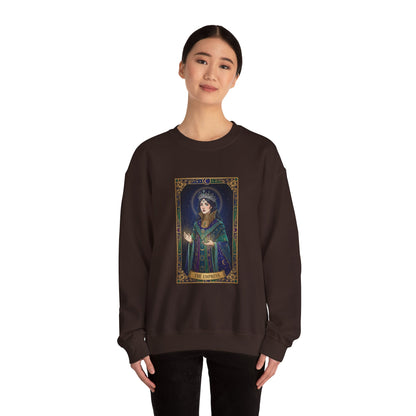 Mystic Empress Tarot Crewneck Sweatshirt | classic tarot style, modern tarot apparel