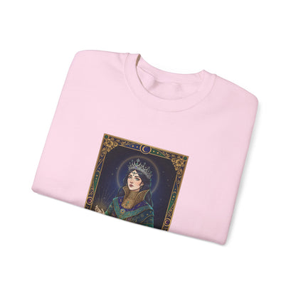 Mystic Empress Tarot Crewneck Sweatshirt | classic tarot style, modern tarot apparel