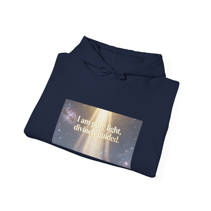 I Am Pure Light Divine Guided | Spiritual Inspirational Graphic Hoodie