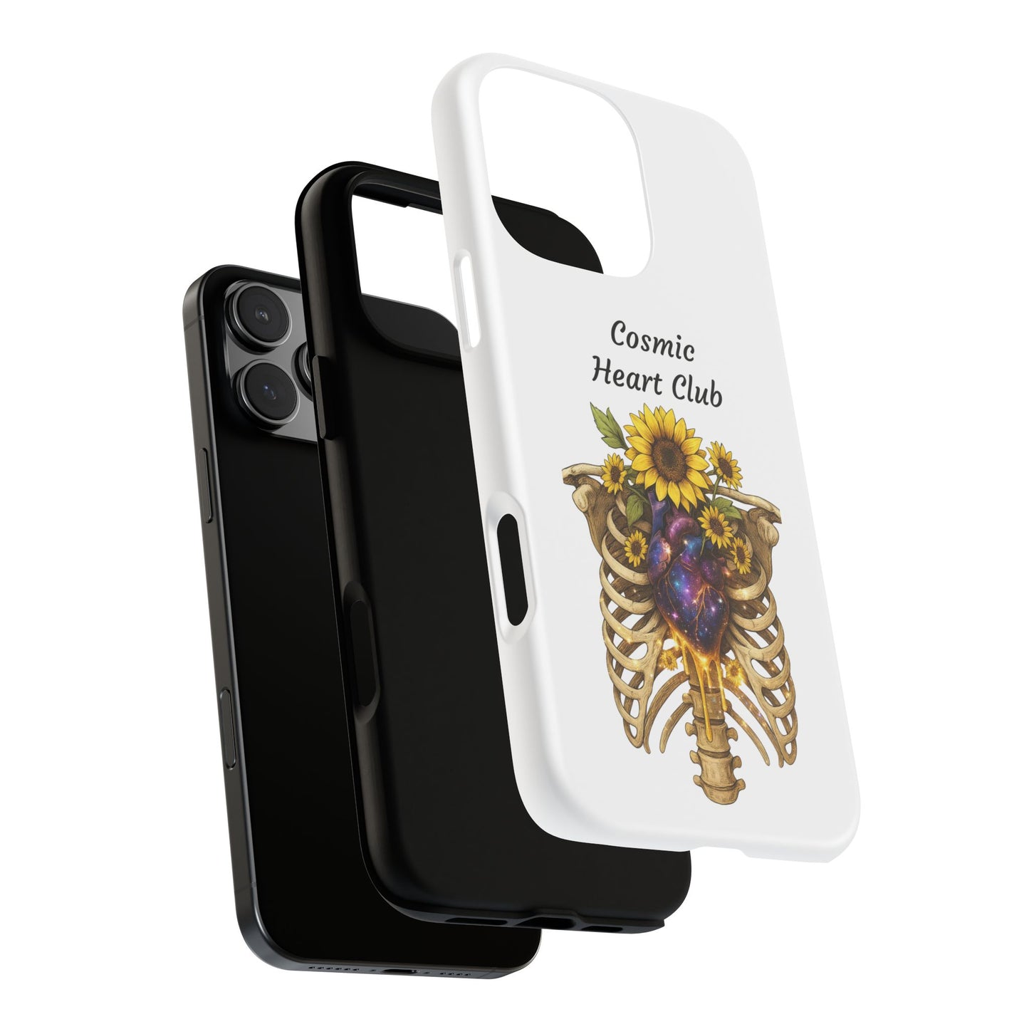 Tough Cases - 'Cosmic Heart Club' Floral Ribcage Phone Case