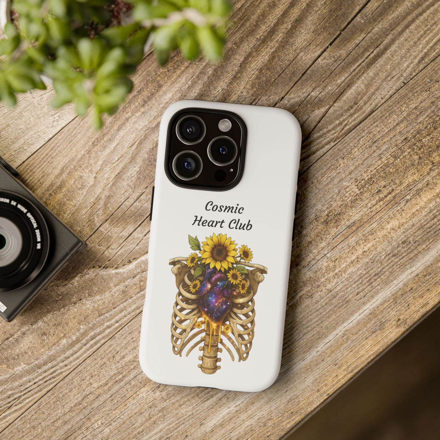 Tough Cases - 'Cosmic Heart Club' Floral Ribcage Phone Case
