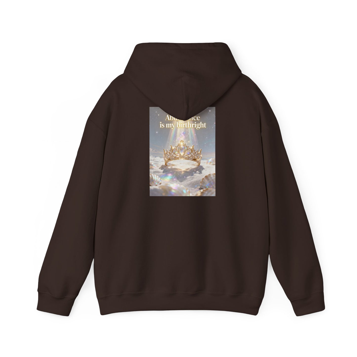Abundance Is My Birthright Hoodie — Spiritual Affirmation Graphic Hoodie