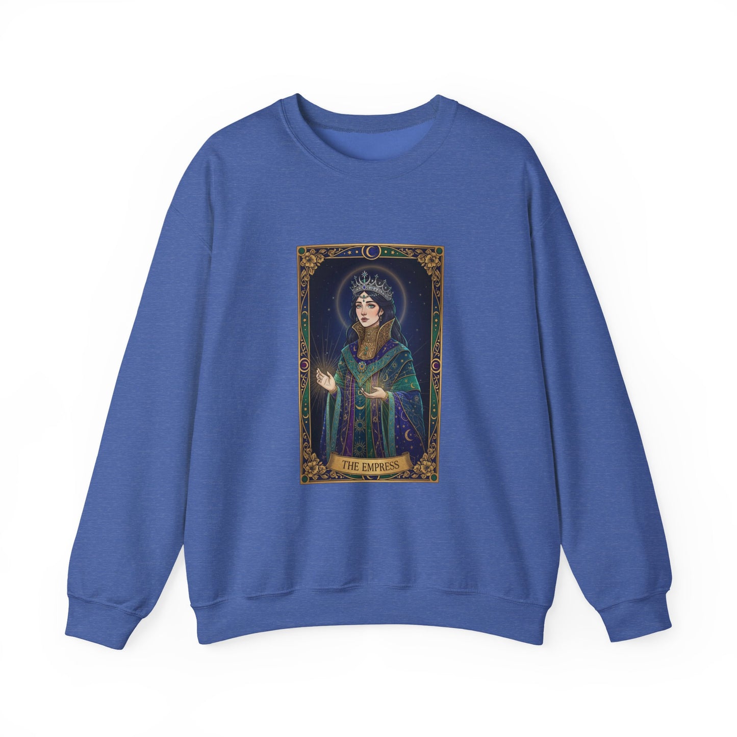 Mystic Empress Tarot Crewneck Sweatshirt | classic tarot style, modern tarot apparel