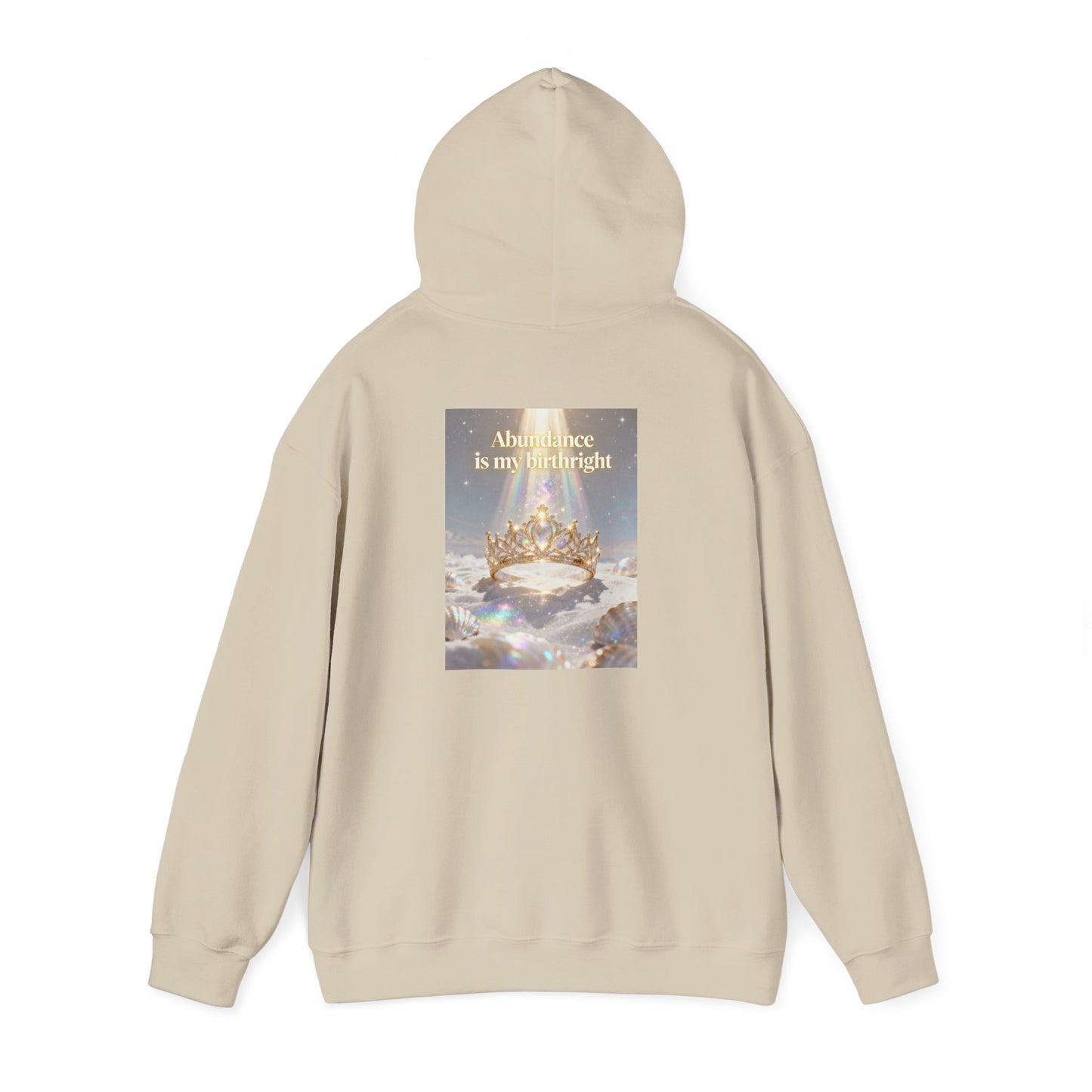 Abundance Is My Birthright Hoodie — Spiritual Affirmation Graphic Hoodie