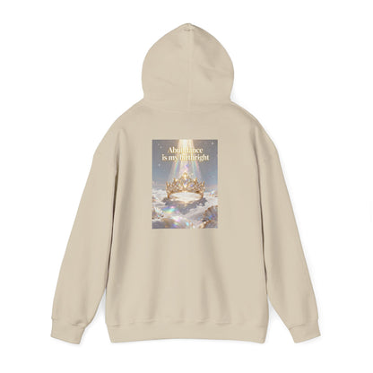 Abundance Is My Birthright Hoodie — Spiritual Affirmation Graphic Hoodie
