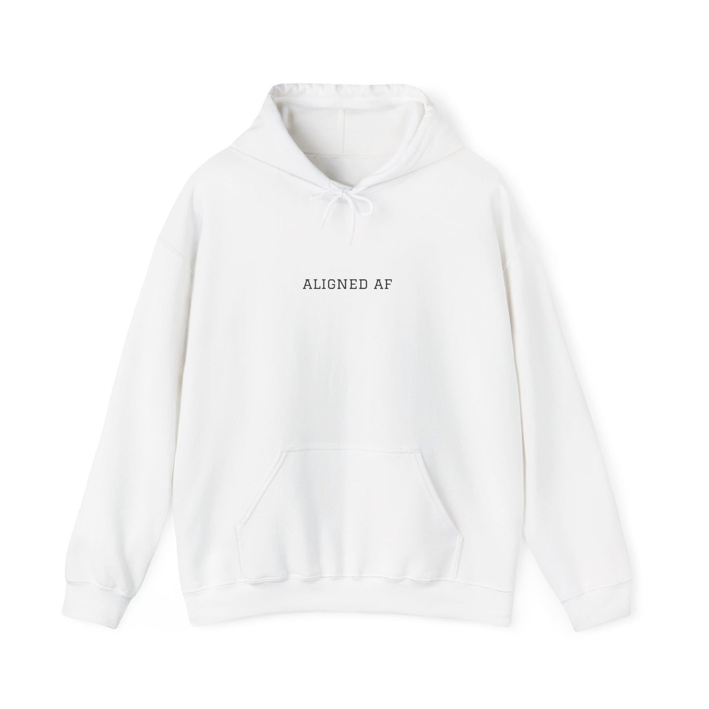 Aligned AF Hoodie | Chakra Spiral Meditation Back Graphic