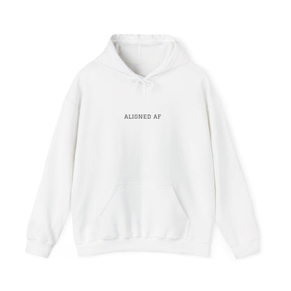 Aligned AF Hoodie | Chakra Spiral Meditation Back Graphic