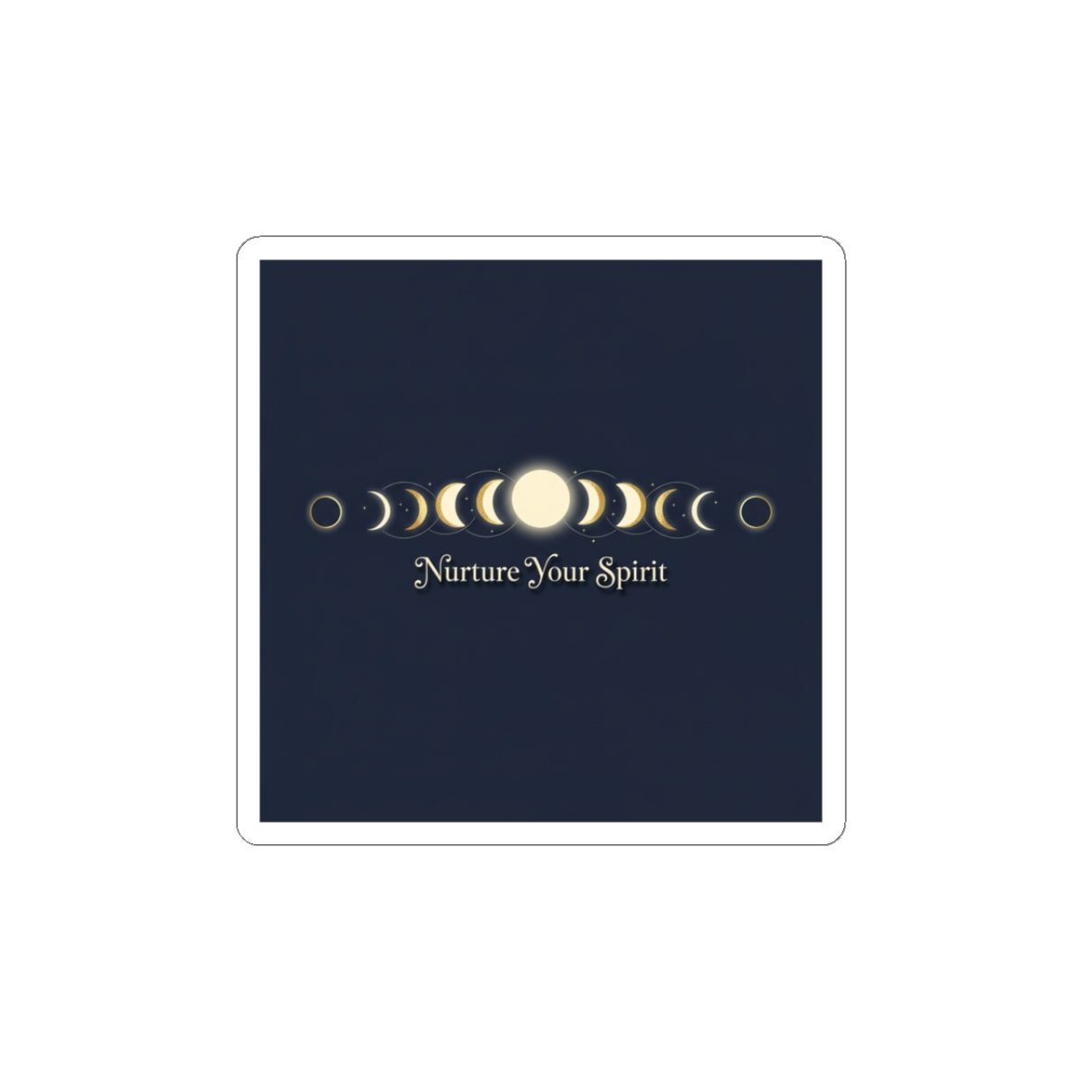 Moon Phase Grid Stickers — Lunar Ritual Celestial Wellness Kiss-Cut