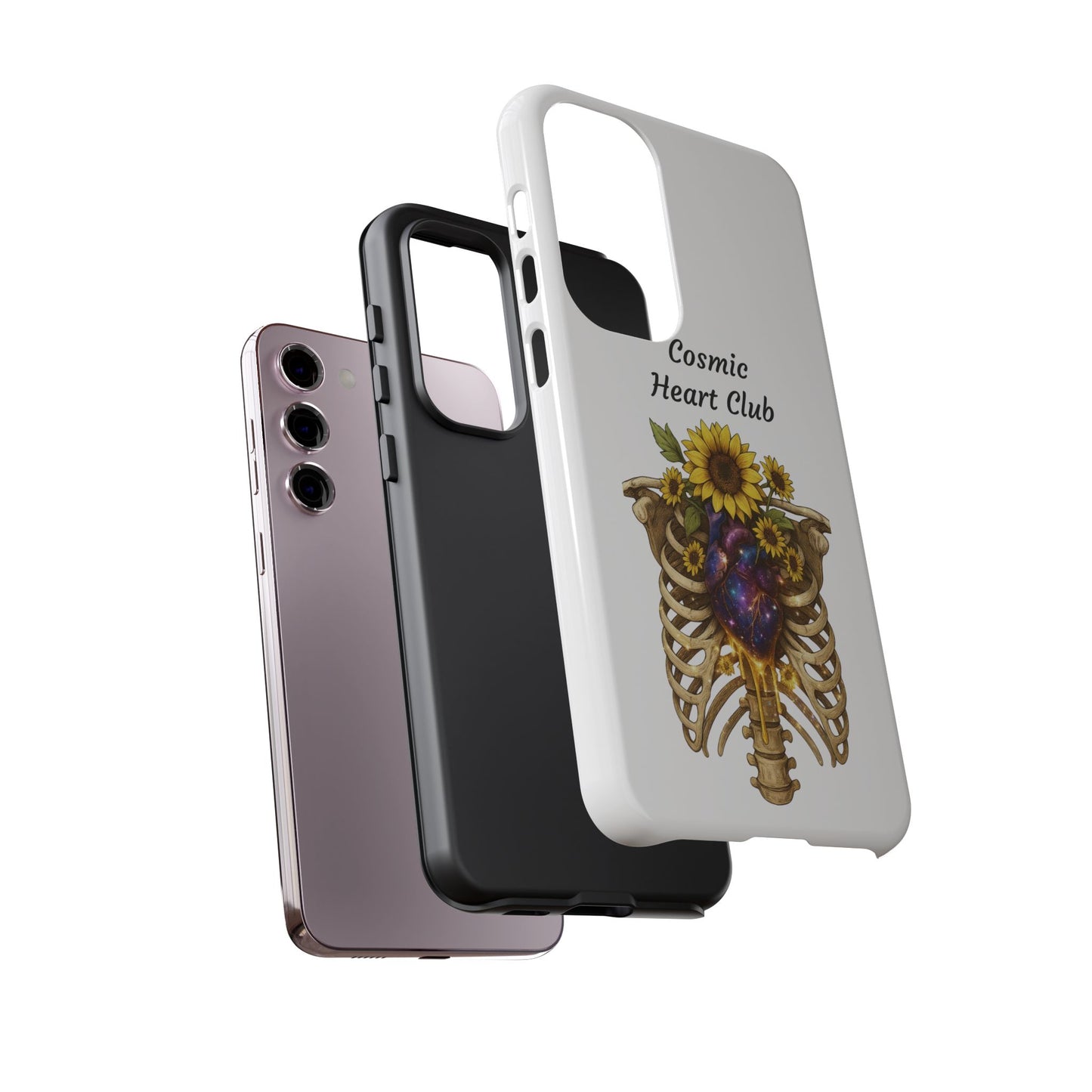 Tough Cases - 'Cosmic Heart Club' Floral Ribcage Phone Case