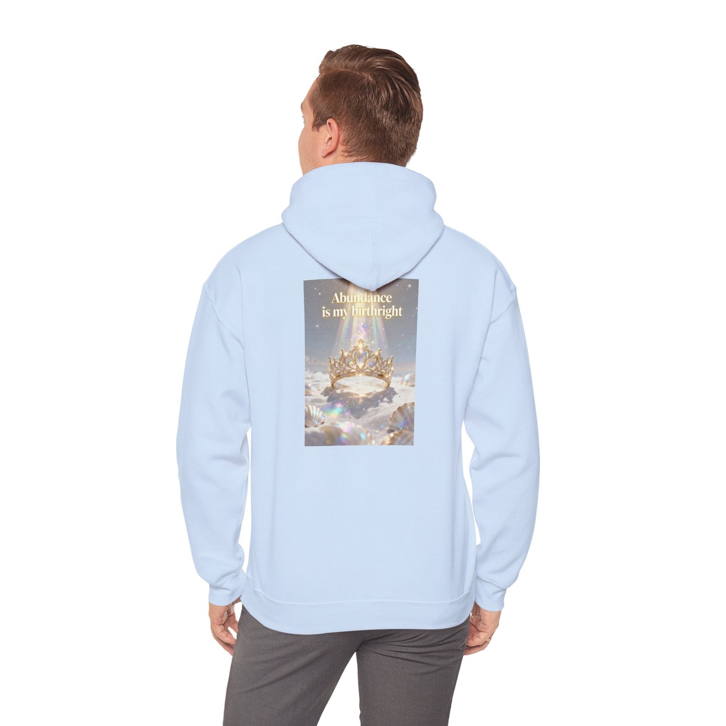 Abundance Is My Birthright Hoodie — Spiritual Affirmation Graphic Hoodie