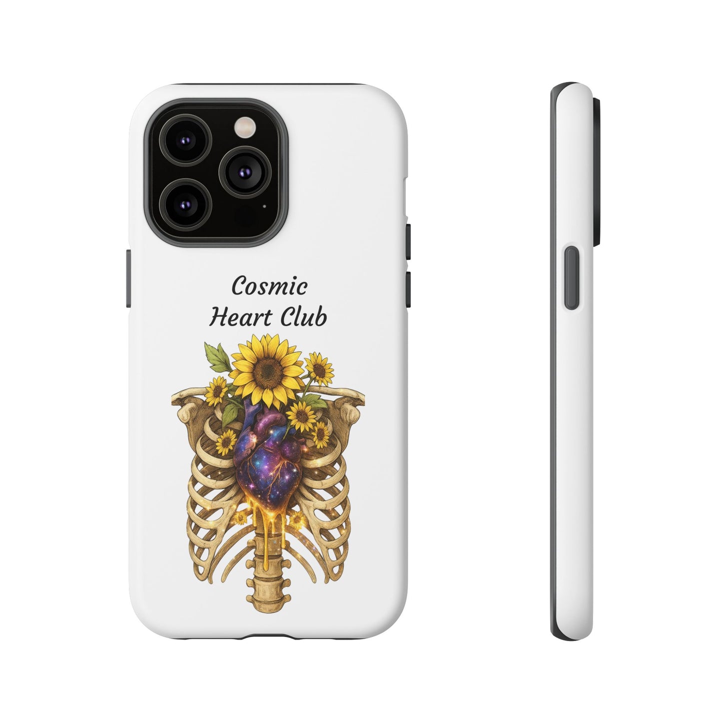 Tough Cases - 'Cosmic Heart Club' Floral Ribcage Phone Case