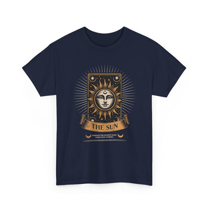 "The Sun" Tarot Tee — Vintage Celestial Sun Card Graphic T-Shirt