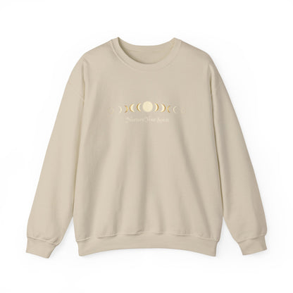 Moon Phase Ritual Sweatshirt — Nurture Your Spirit Lunar-Cycle