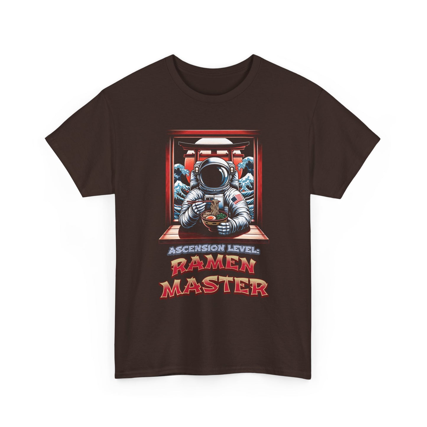 Ramen Master — Astronaut Slurping Ramen Tee ("Ascension level: Ramen Master")