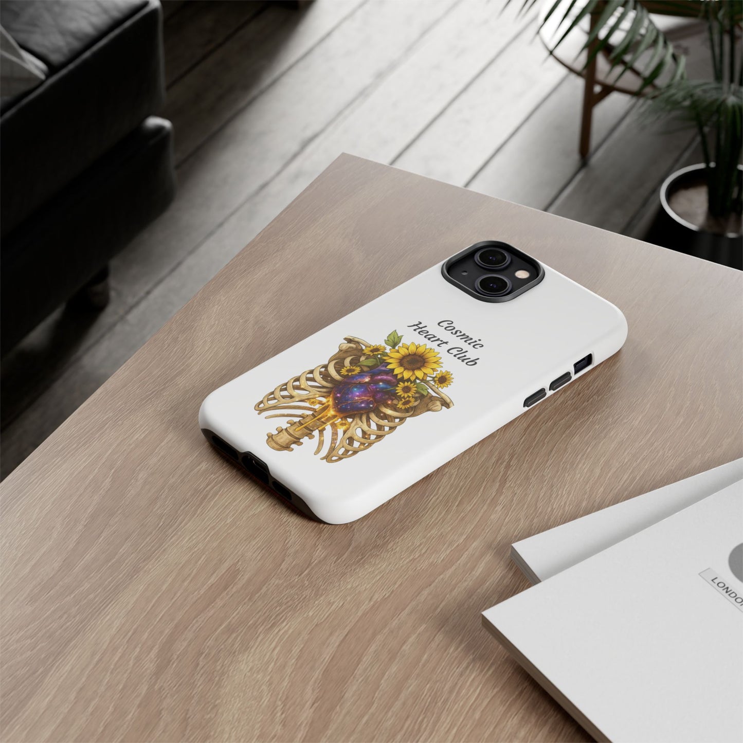 Tough Cases - 'Cosmic Heart Club' Floral Ribcage Phone Case