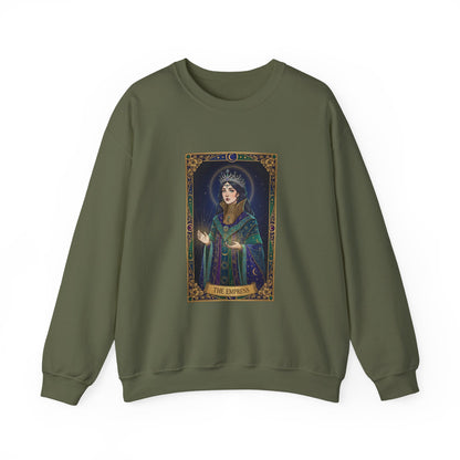 Mystic Empress Tarot Crewneck Sweatshirt | classic tarot style, modern tarot apparel