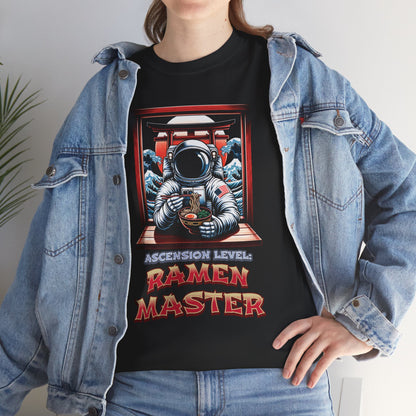Ramen Master — Astronaut Slurping Ramen Tee ("Ascension level: Ramen Master")