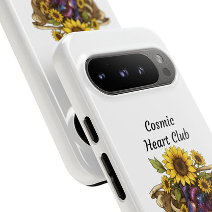 Tough Cases - 'Cosmic Heart Club' Floral Ribcage Phone Case
