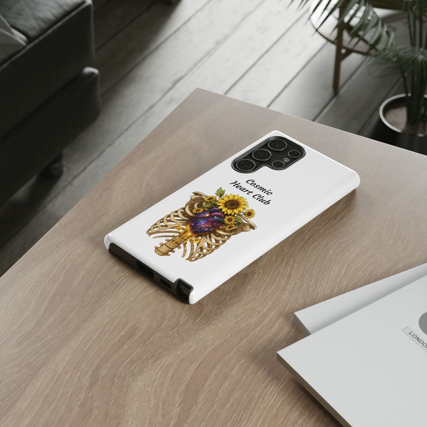 Tough Cases - 'Cosmic Heart Club' Floral Ribcage Phone Case