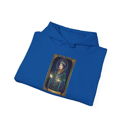 Empress Arcana Portrait Tarot Hoodie | classic tarot style, modern tarot apparel