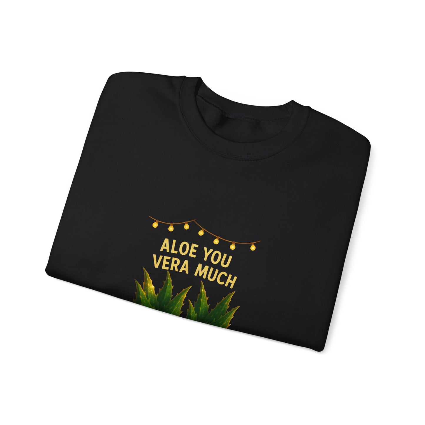 "Aloe You Vera Much" Sweatshirt — Cute Potted Succulent Crewneck Gift