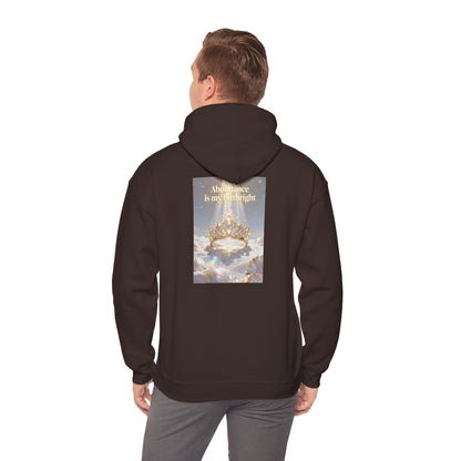 Abundance Is My Birthright Hoodie — Spiritual Affirmation Graphic Hoodie