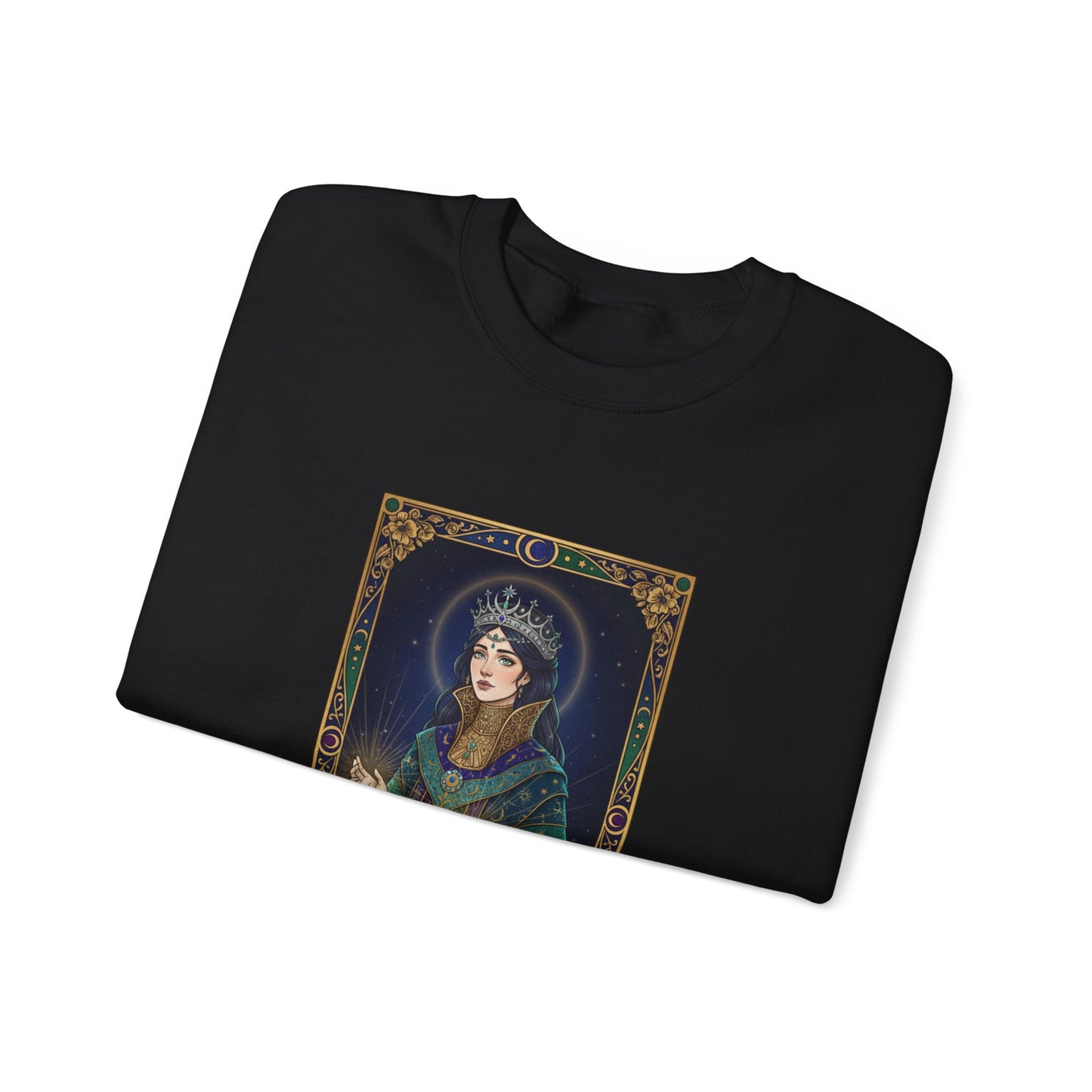 Mystic Empress Tarot Crewneck Sweatshirt | classic tarot style, modern tarot apparel