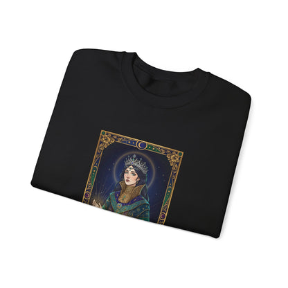 Mystic Empress Tarot Crewneck Sweatshirt | classic tarot style, modern tarot apparel