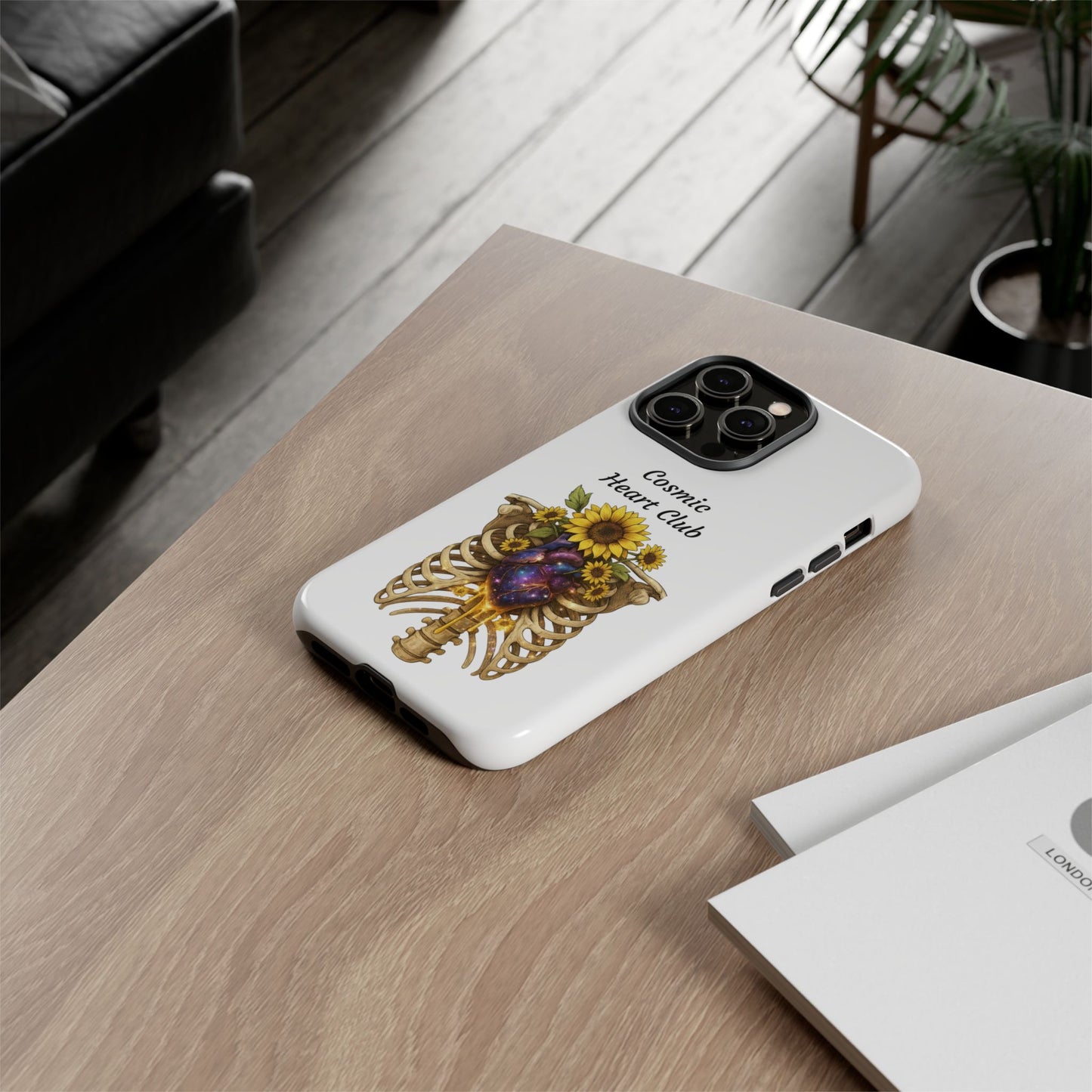 Tough Cases - 'Cosmic Heart Club' Floral Ribcage Phone Case