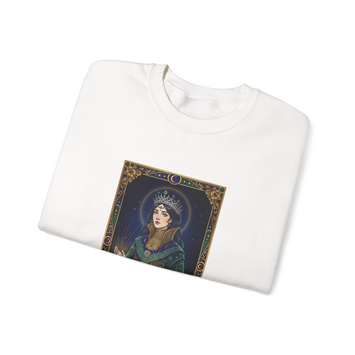 Mystic Empress Tarot Crewneck Sweatshirt | classic tarot style, modern tarot apparel