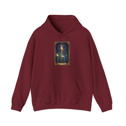 Empress Arcana Portrait Tarot Hoodie | classic tarot style, modern tarot apparel