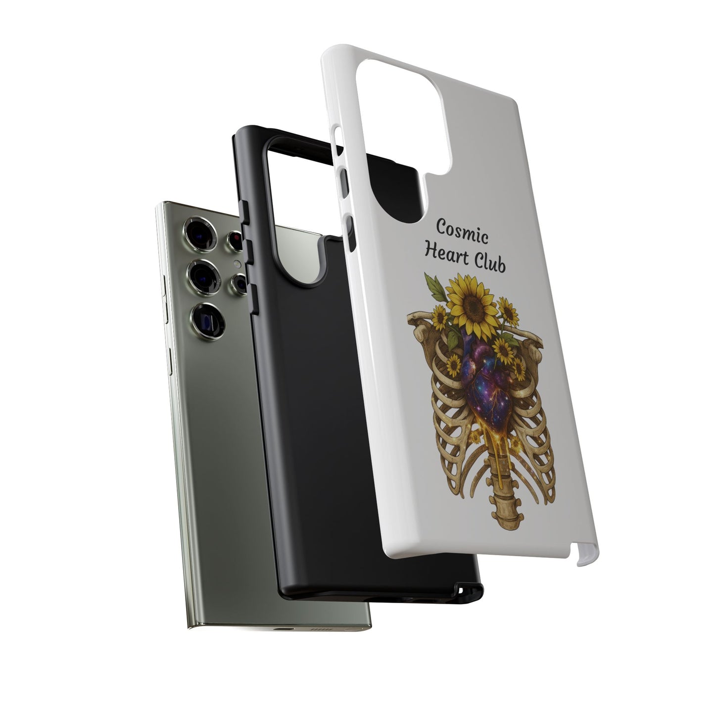 Tough Cases - 'Cosmic Heart Club' Floral Ribcage Phone Case