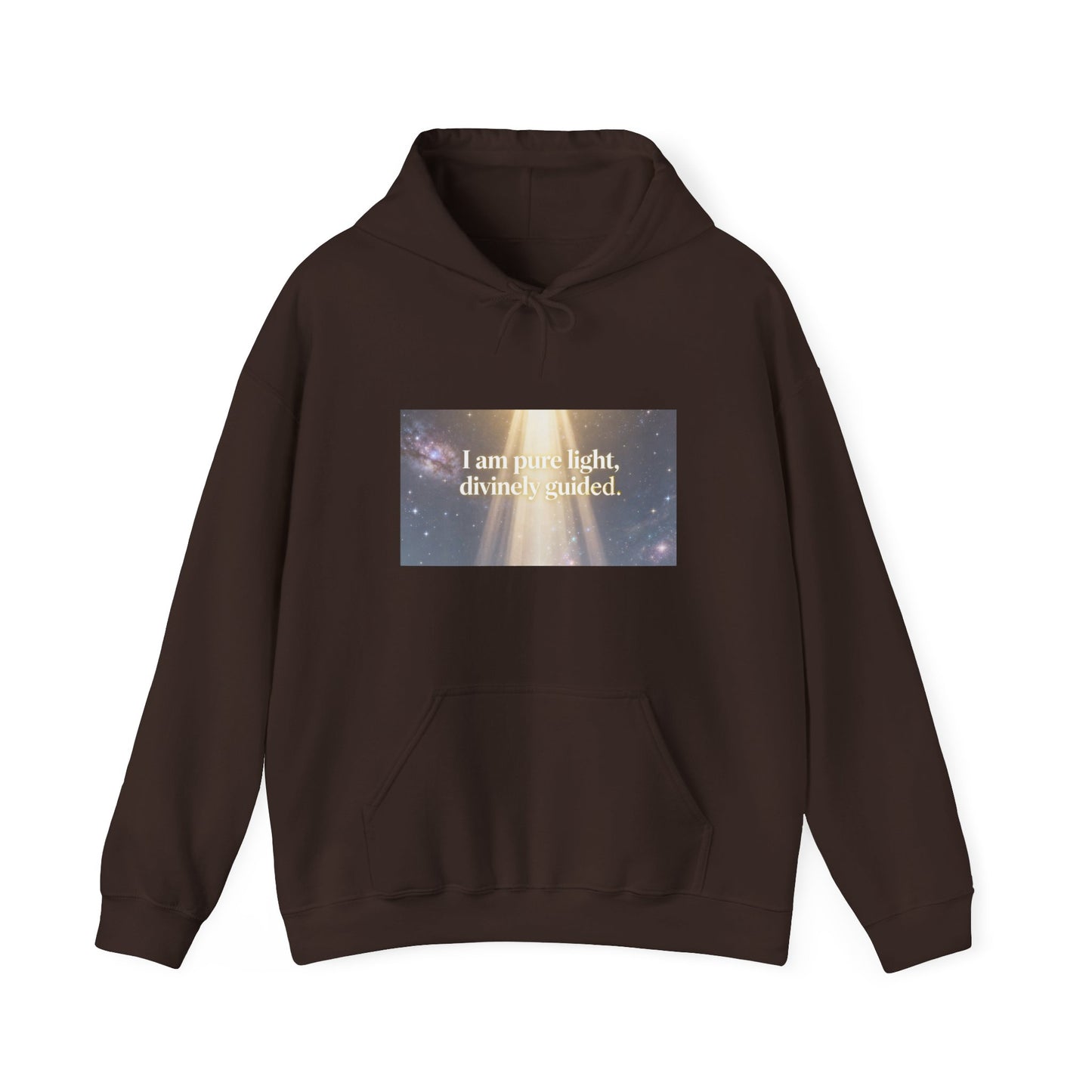 I Am Pure Light Divine Guided | Spiritual Inspirational Graphic Hoodie