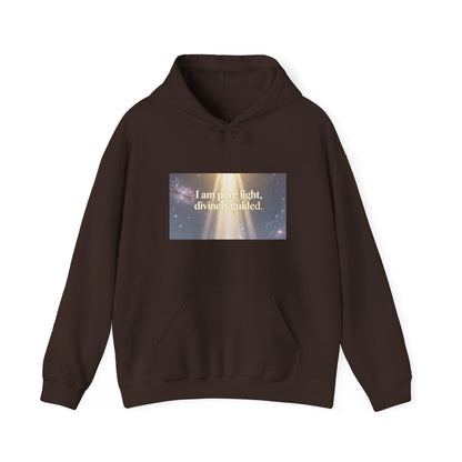 I Am Pure Light Divine Guided | Spiritual Inspirational Graphic Hoodie
