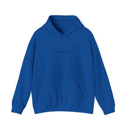 Aligned AF Hoodie | Chakra Spiral Meditation Back Graphic