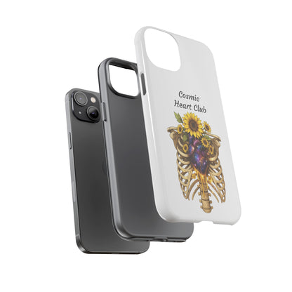 Tough Cases - 'Cosmic Heart Club' Floral Ribcage Phone Case