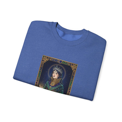 Mystic Empress Tarot Crewneck Sweatshirt | classic tarot style, modern tarot apparel