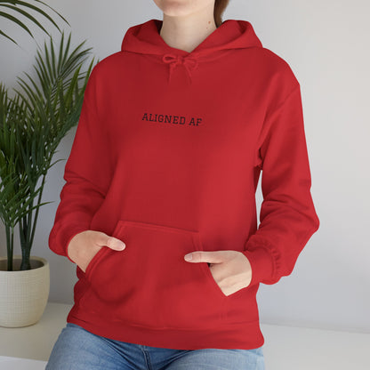 Aligned AF Hoodie | Chakra Spiral Meditation Back Graphic