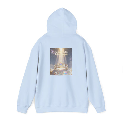 I Am Pure Light Divine Guided | Spiritual Inspirational Graphic Hoodie