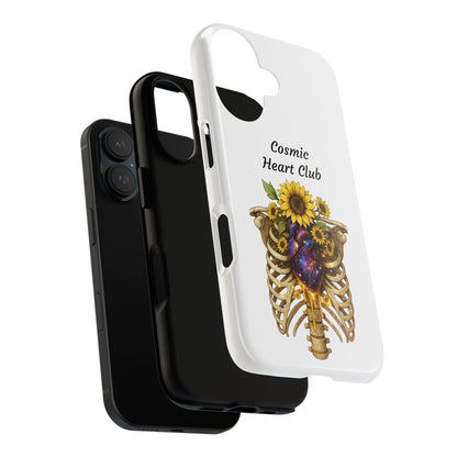 Tough Cases - 'Cosmic Heart Club' Floral Ribcage Phone Case