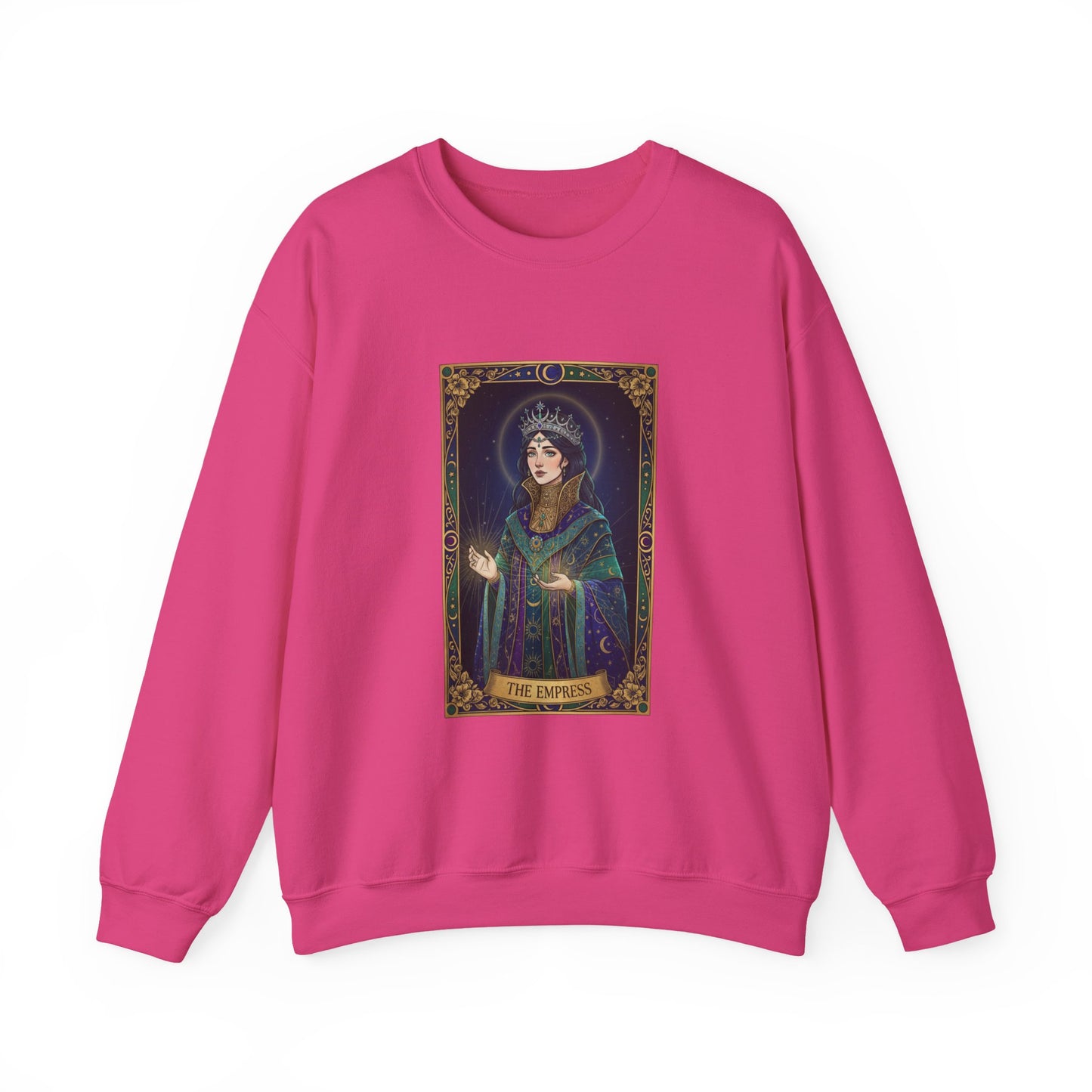 Mystic Empress Tarot Crewneck Sweatshirt | classic tarot style, modern tarot apparel