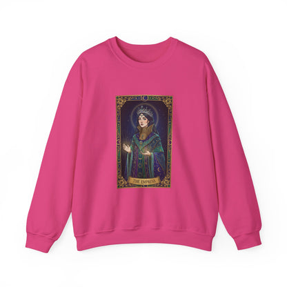 Mystic Empress Tarot Crewneck Sweatshirt | classic tarot style, modern tarot apparel