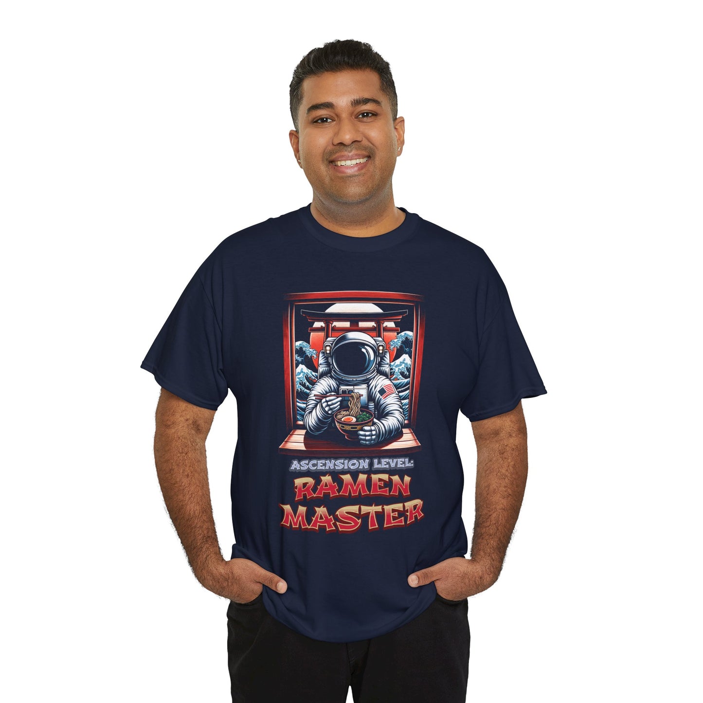 Ramen Master — Astronaut Slurping Ramen Tee ("Ascension level: Ramen Master")