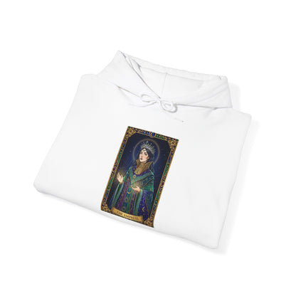Empress Arcana Portrait Tarot Hoodie | classic tarot style, modern tarot apparel