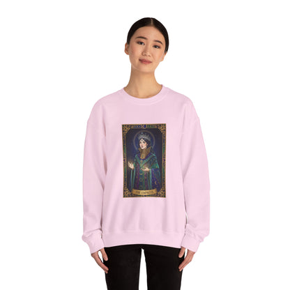 Mystic Empress Tarot Crewneck Sweatshirt | classic tarot style, modern tarot apparel