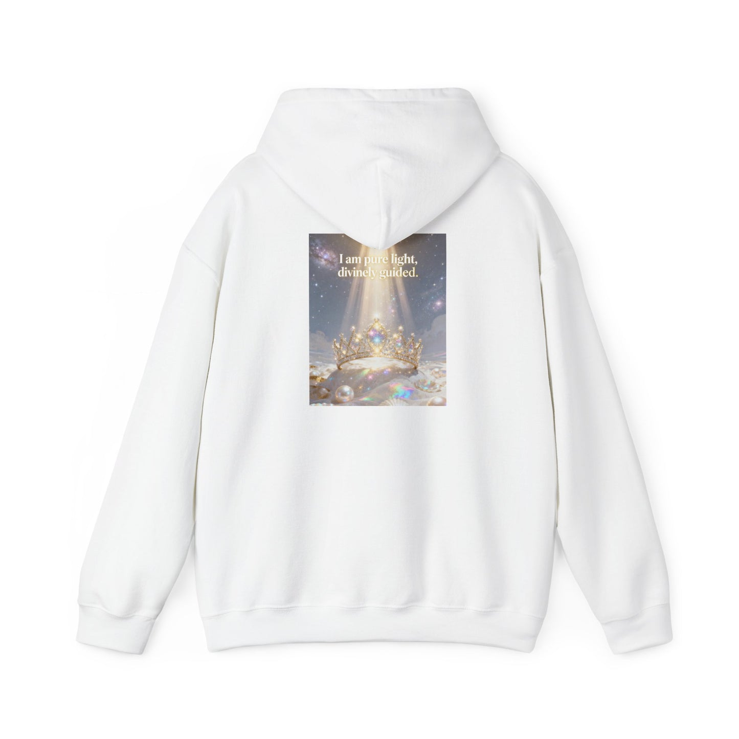 I Am Pure Light Divine Guided | Spiritual Inspirational Graphic Hoodie